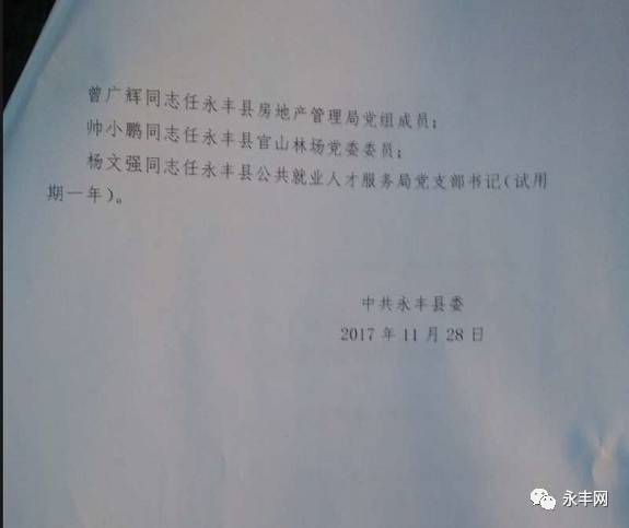 丰县最新人事任免信息及指南速递